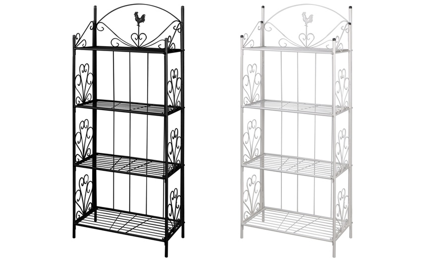 Image 1: Four-Tier Plant Rack