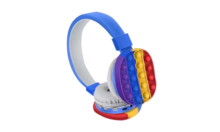 Image 2: Pop-It Bubble Wireless Headphones