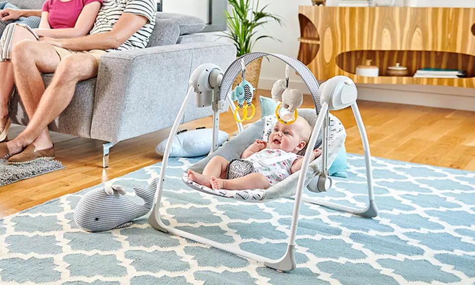 Balancelle musicale pour bébé Kinderkraft Flo ou Minky - Primary Image