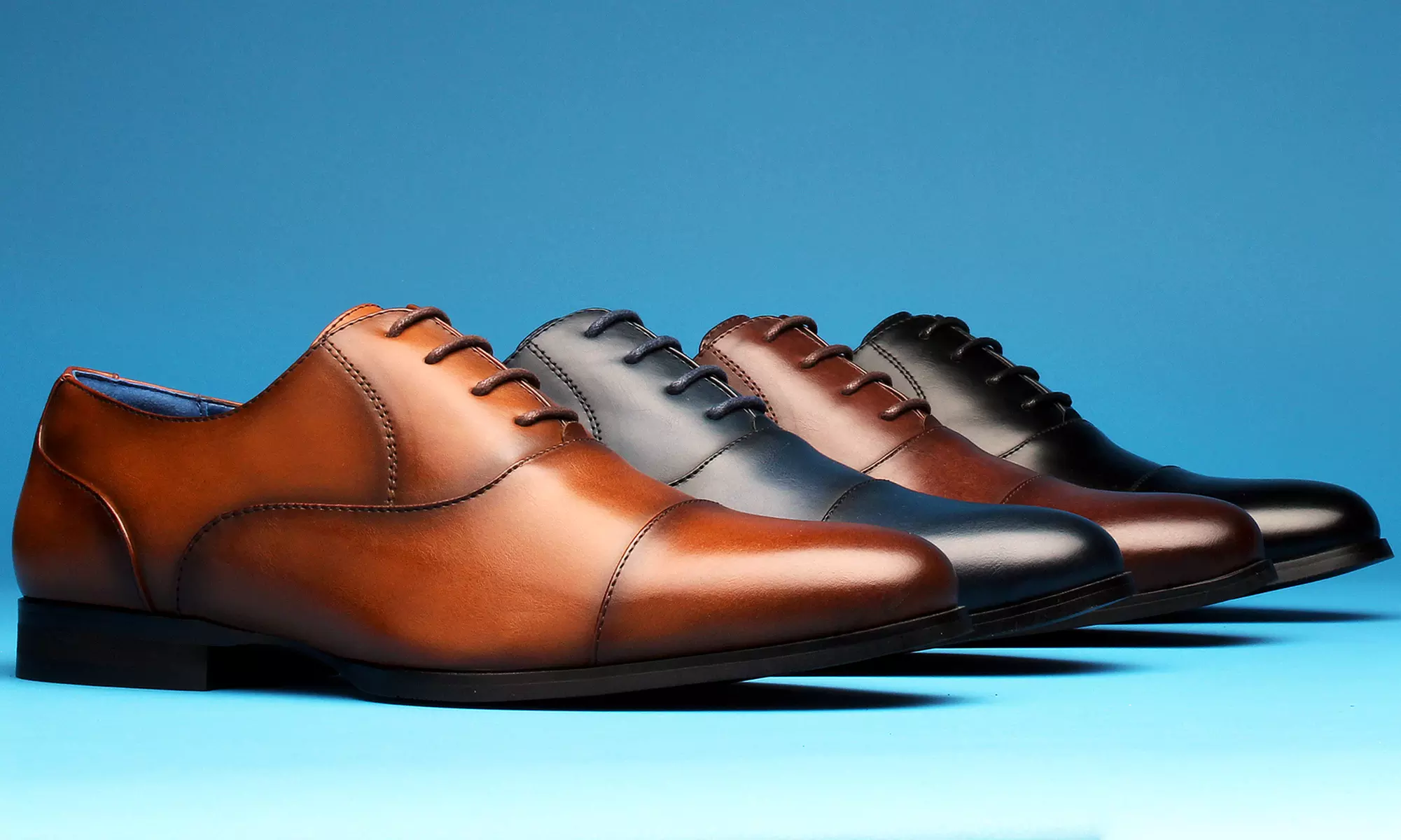 Vincent Cavallo Men's Cap-Toe Dress Shoes in Medium Width - Primary Image