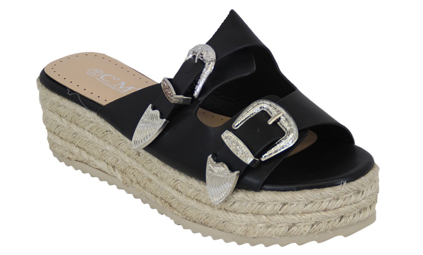 Image 2: Platform Mule Sandals