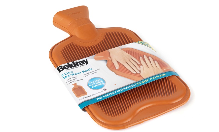 Image 15: Beldray Ribbed Hot Water Bottles