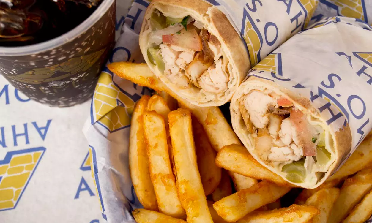 $13.50 for $20 Worth of Dinner and Drinks at Ahmo's Gyros & Deli - Primary Image