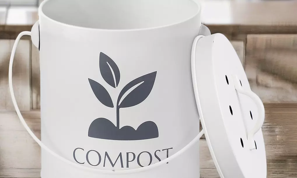 Kitchen Compost Bin 3.6L with Lid and Filter