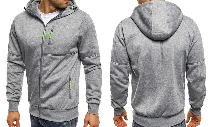 Image 4: Herren-Hoodie mit Reißverschluss