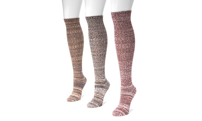 Muk Luks Women's Marled Socks (3-Pack) | Groupon