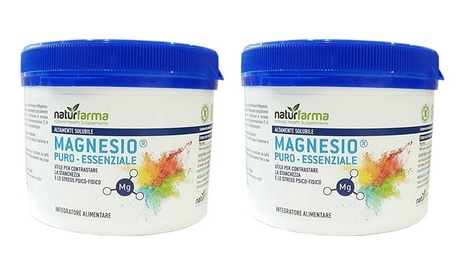 1 o 2 confezioni di Magnesio Puro Essenziale Naturfarma in formato da 300 g