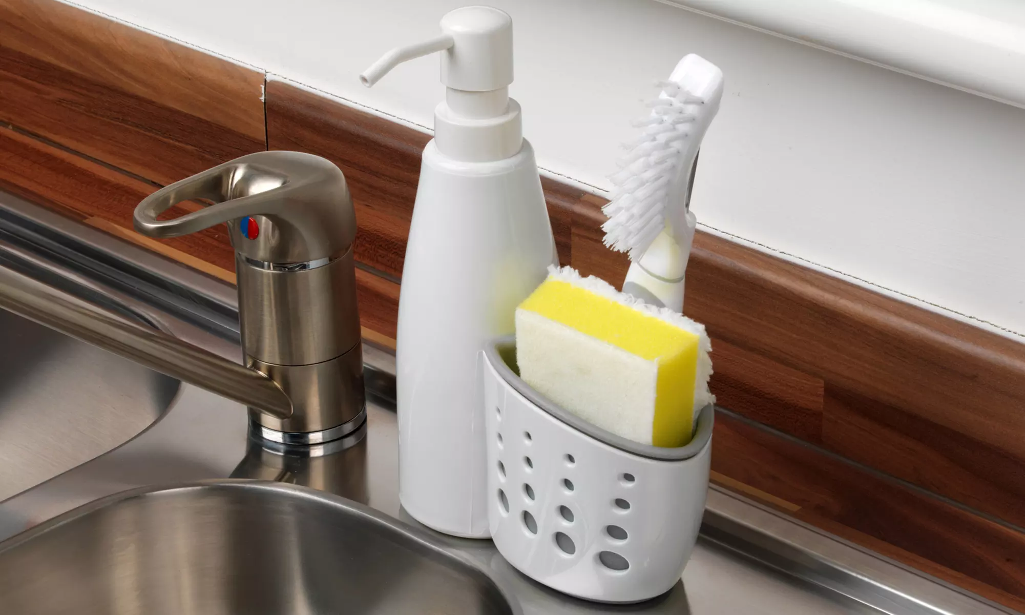 Paniers de cuisine Beldray avec 2 ou 3 distributeurs de savon - Primary Image