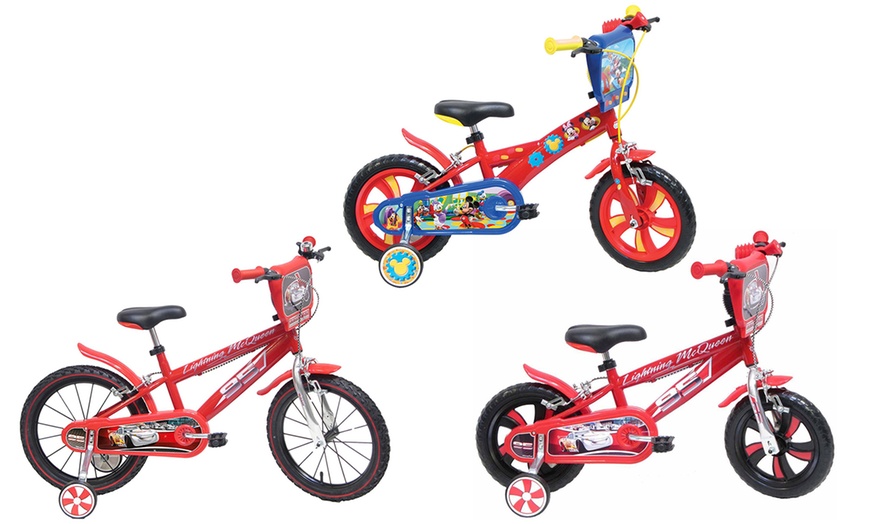 bicicletta bimbo 2 anni topolino e protezioni