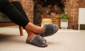 Redfoot Women's Sheepskin Slider Slippers