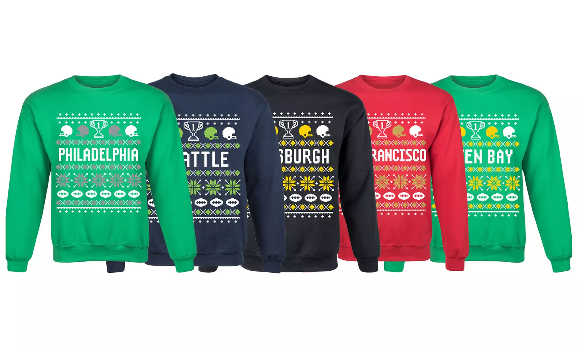 Men's Ugly Football Graphics Sweatshirt - Primary Image