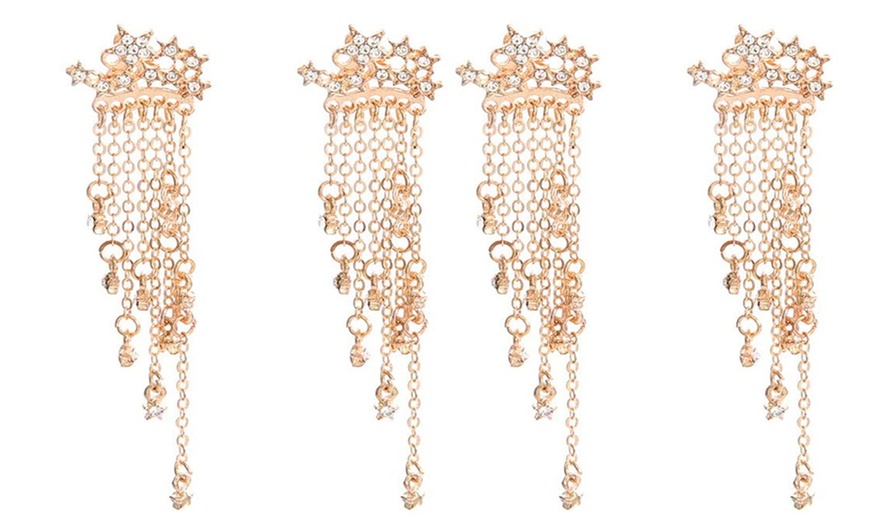 Image 8: Boucles d'oreilles pendantes étoiles