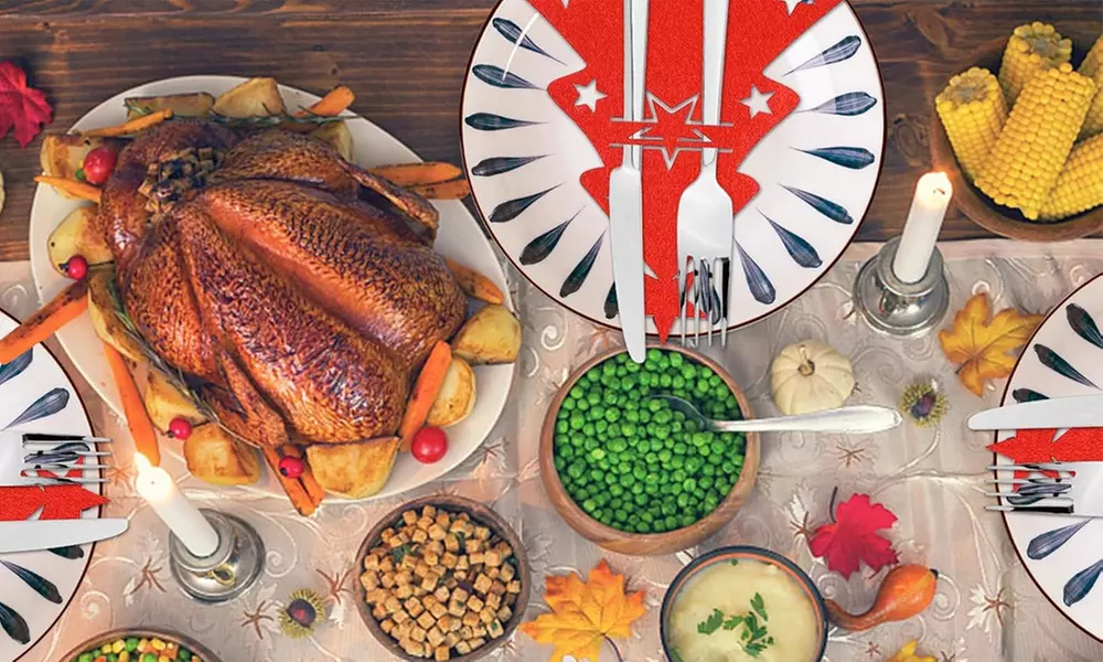 12- of 18-delige set bestekhouders in de vorm van een kerstboom - Second Medium