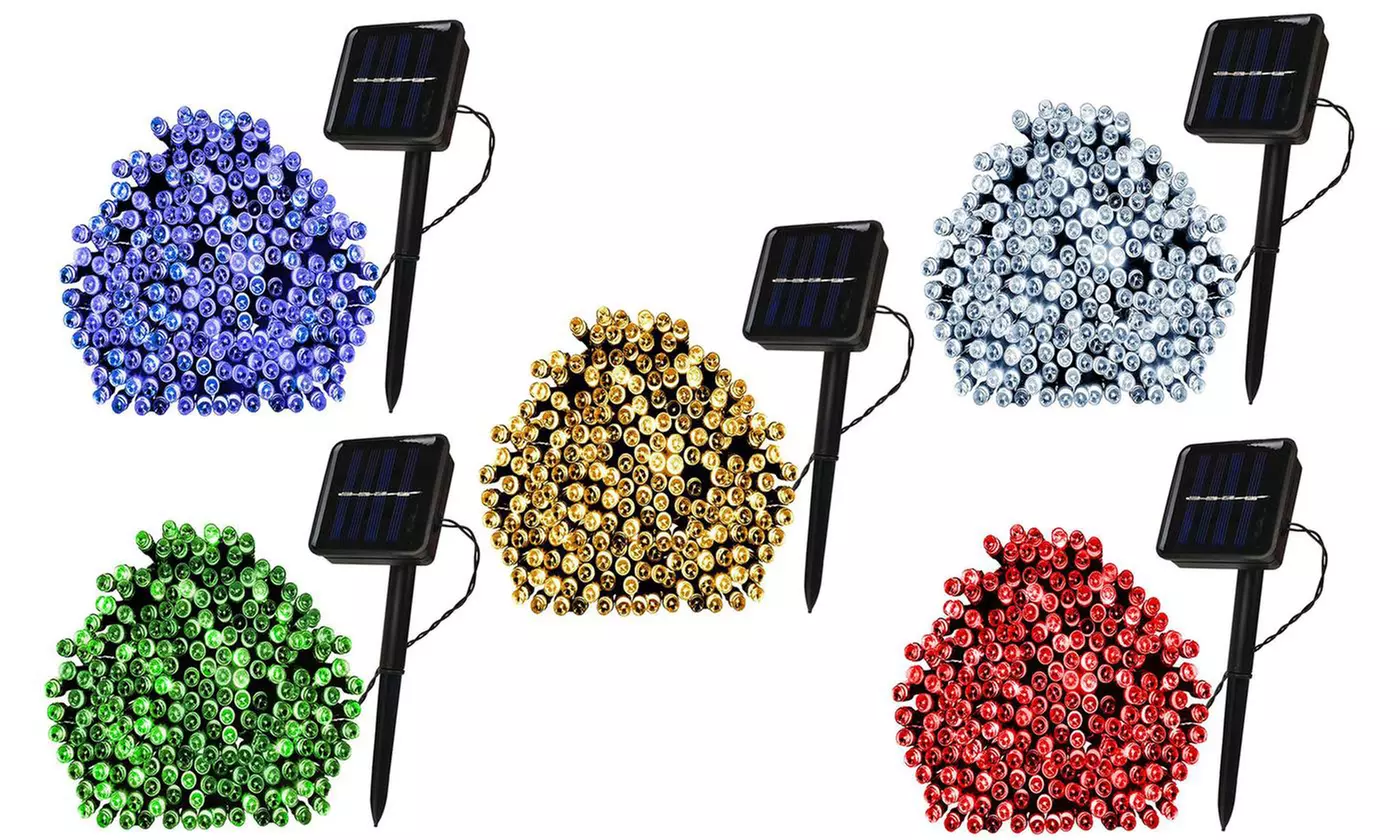100 LED Solar-Powered Fairy String Lights (1-, 2-, or 4-Pack) - Primary Image