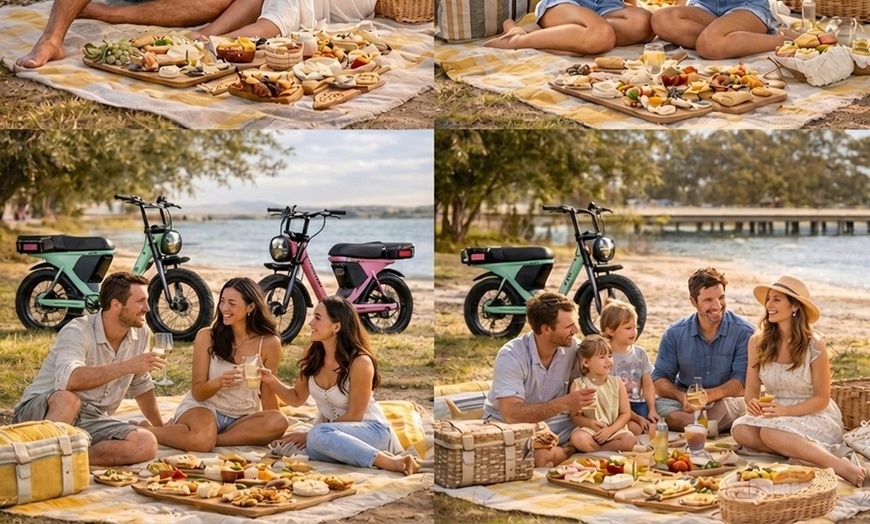 Image 3: Coastal Premium E-bike Picnics Package or Luxe Beach Picnics Package