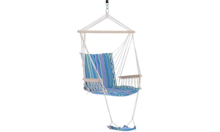 Image 8: Outsunny Hammock Swing Chair