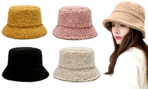 Soft Teddy Winter Bucket Hat