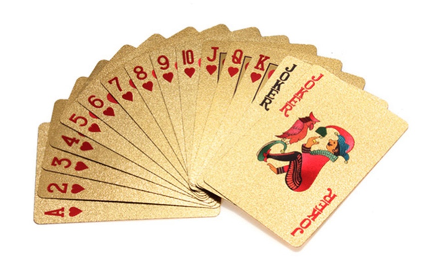 Image 13: Set of 54 Gold-Plated Cards