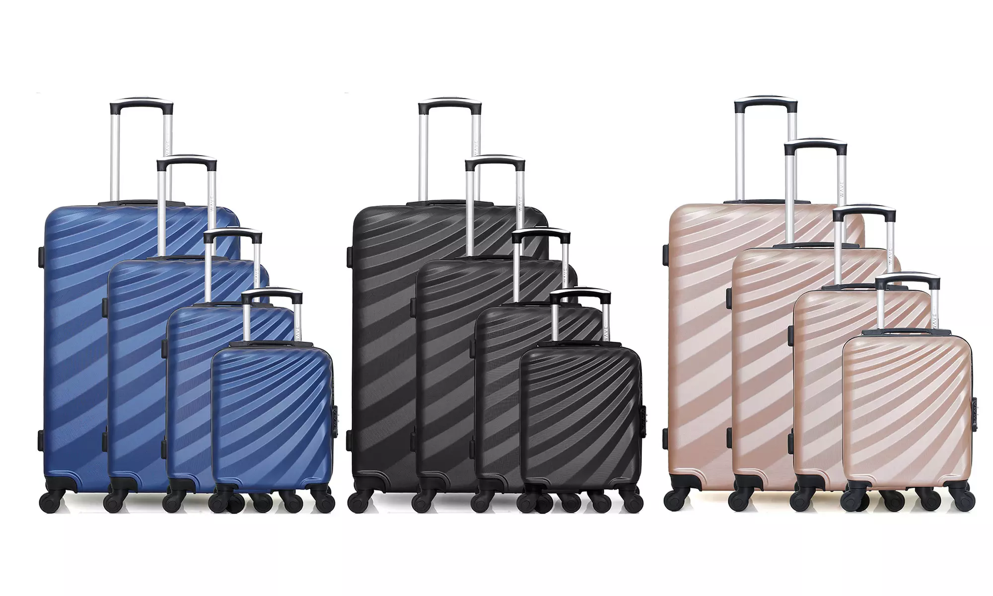 Set de 4 valises "Danube-M", coloris au choix, livraison offerte - Primary Image