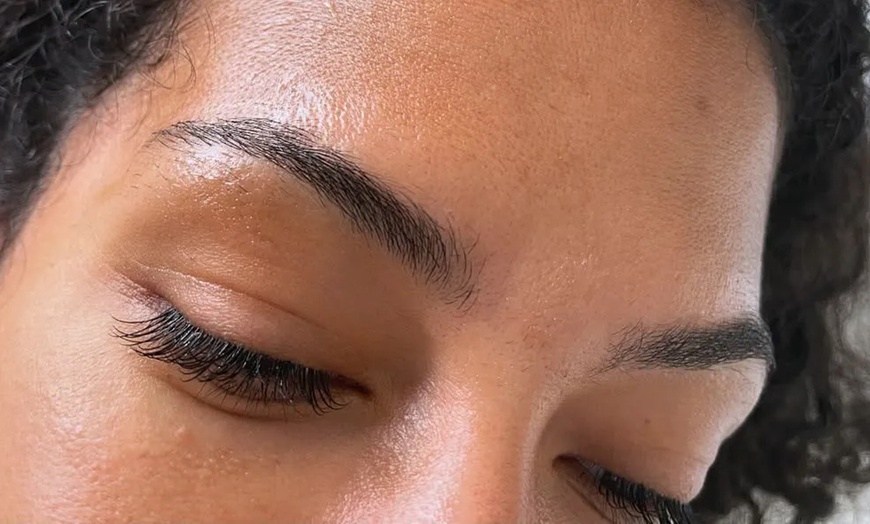 Image 1: 1 Brow Shaping Session w/ Optional Lip Wax or Lash Lift or 3 Sessions 