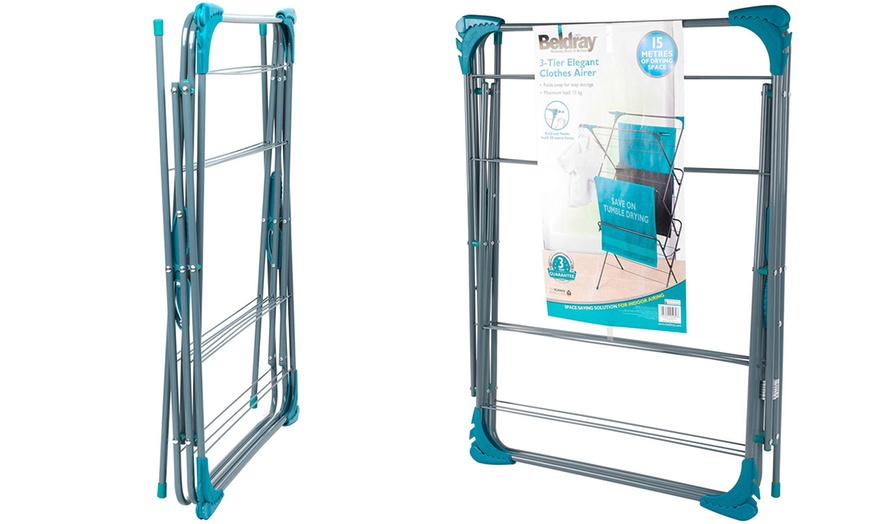 Image 7: Beldray Three-Tier Clothes Airer