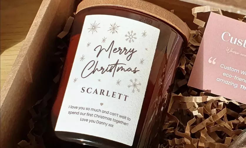 Choice of Personalised Candles Bundles for Fragrance from Custom Wicks