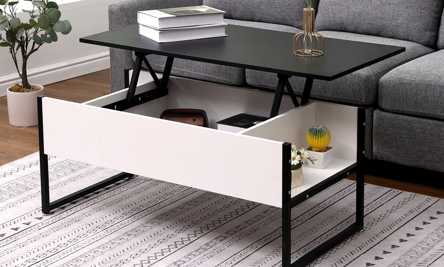 Image 7: Living Room Lift-Up Coffee Table