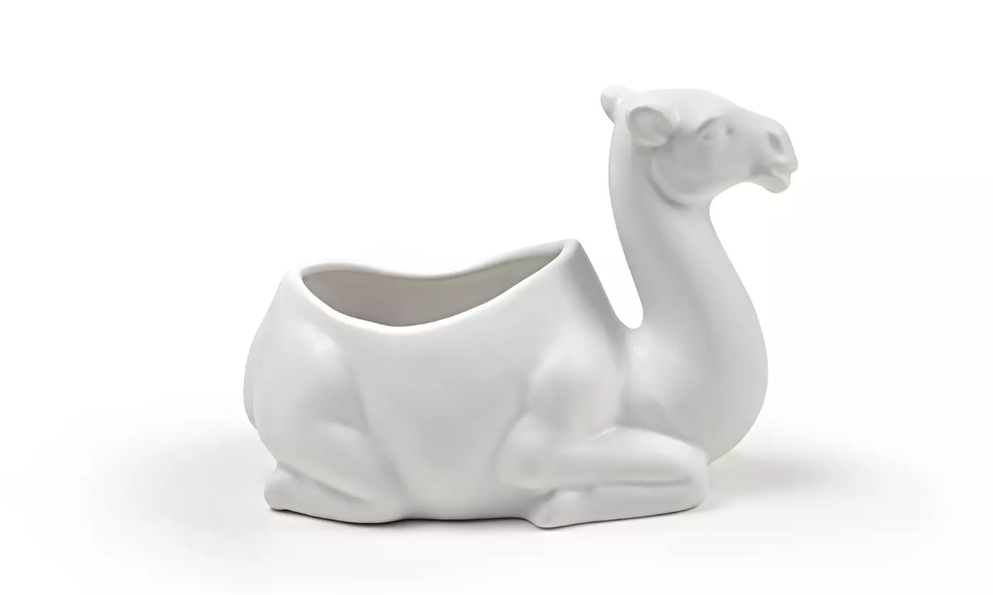 "One Lump or Two" Ceramic Camel Sugar Bowl - Second Medium