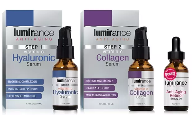 Lumirance Face-Lift Kit with Retinol Beauty Oil, Retinol Eye Cream, Overnight Mask, or Lash Serum - Primary Image