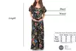 Women's Maternity Off-Shoulder Tropical Ruffle Maxi Dress - Second Medium