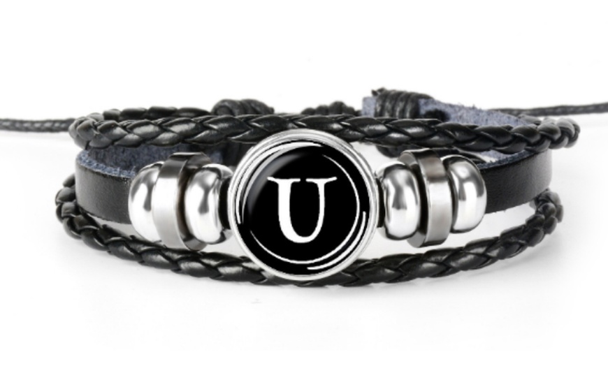 Image 22: Bracelet initiale pour homme