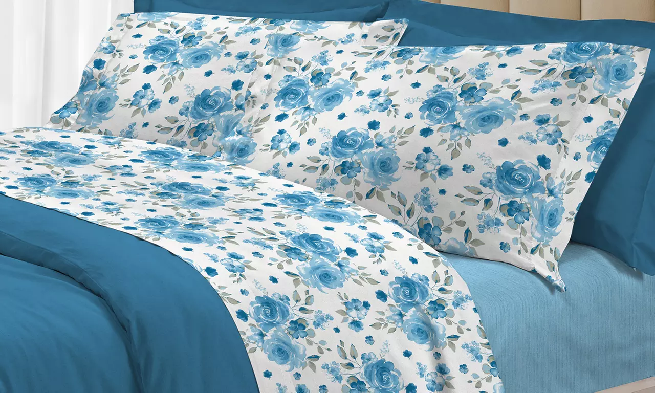 Completo di lenzuola in cotone Co. Ingros. Tex