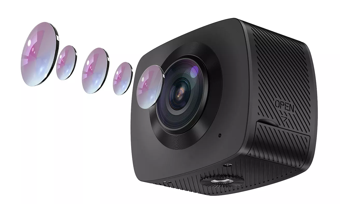 Caméra de sport 360º Double optique Full HD Wifi avec trépied + carte SD en option - Second Medium