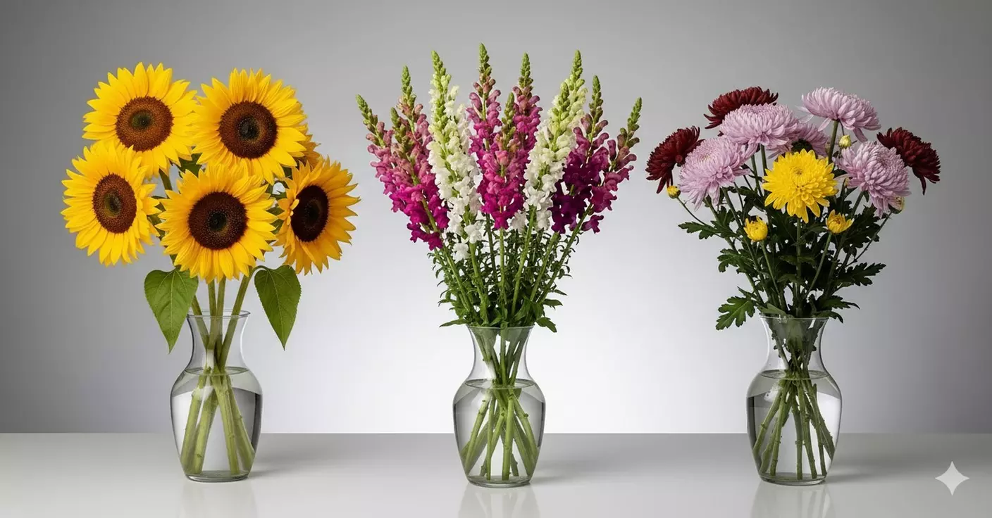 Brighten Any Moment with Rose Farmers' vibrant trio—Sunflowers, Snapdragons, & Chrysanthemums (Up to 57% Off) - Primary Image