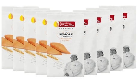9 pacchi di farina Casillo da 500 g l'uno