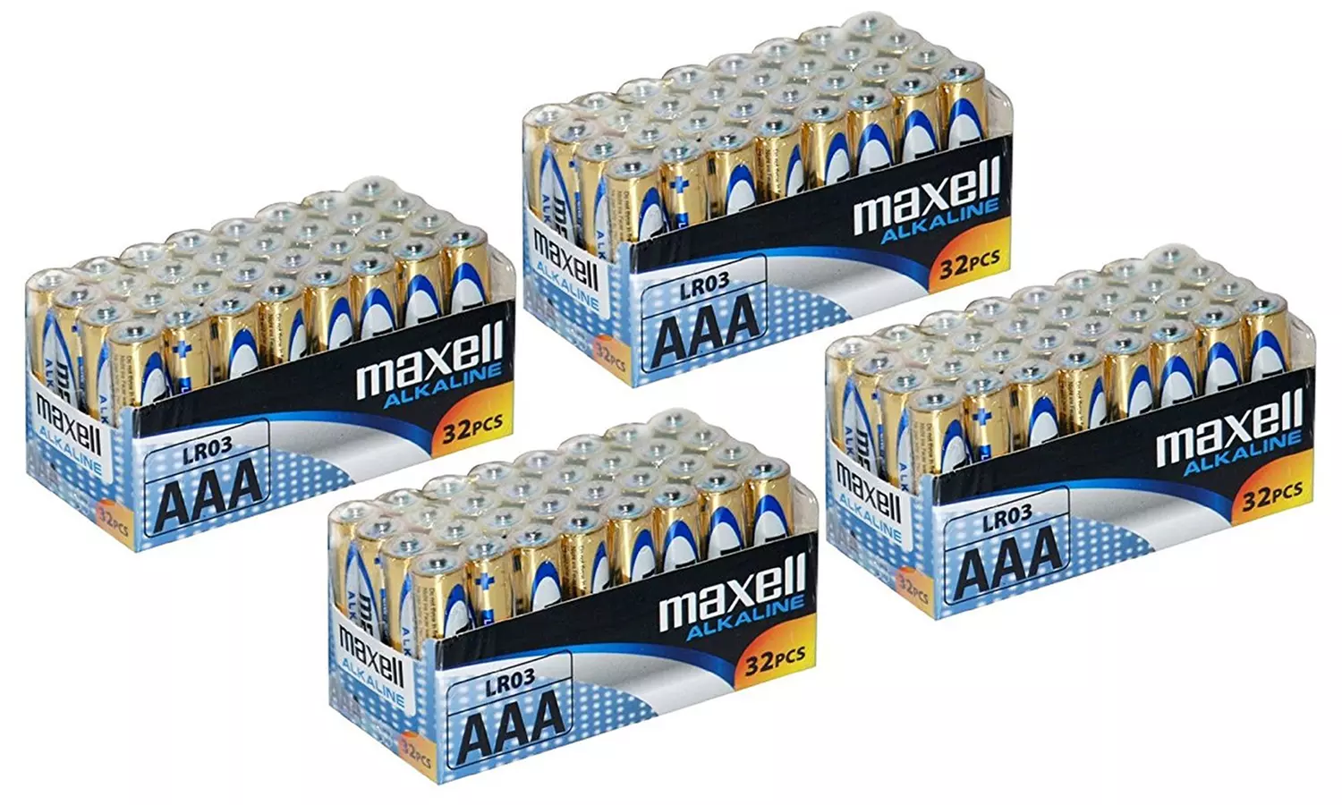 Maxell 32 Pile Alcaline AAA – Durata Lunga Per Dispositivi A Basso Consumo