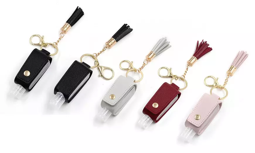Image 1: 1 ou 2 porte-clés avec mini bouteille 30 ml