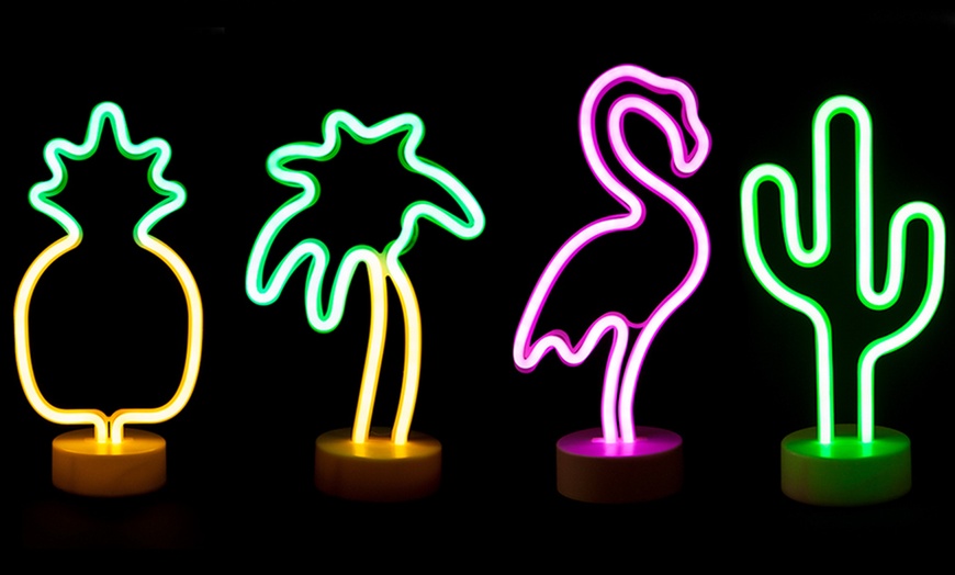 Image 1: Standing Themed Neon Lights