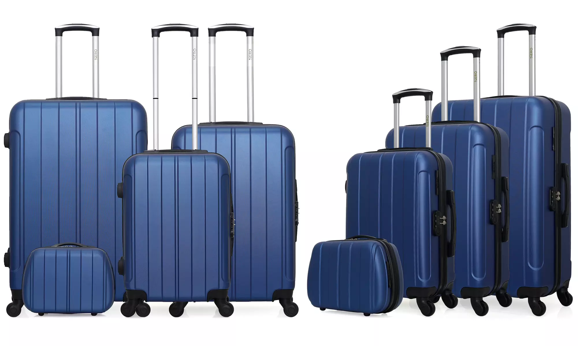 Juego de 4 maletas ABS de diferentes tamaños, con envío gratuito - Second Medium