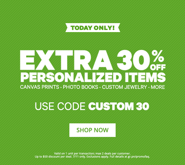 Personalized Items Sale