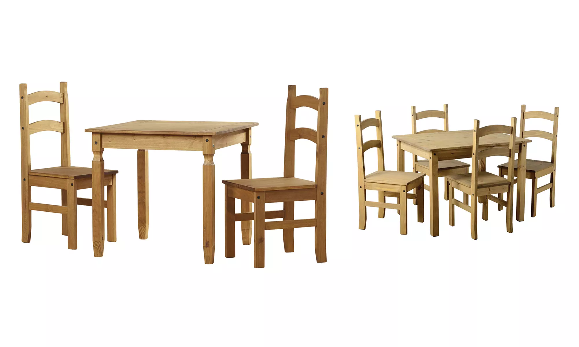 Corona Dining Set with Two Chairs for £89.98 or Four Chairs for £119.98 With Free Delivery - Primary Image