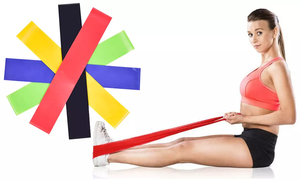 Lot de 5 ou 10 bandes élastiques fitness - Primary Image