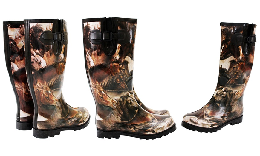 Image 4: Women's Patterned Wellies