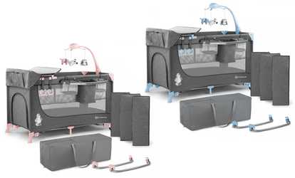 JOY 2-in-1 Reisebett mit Zubehör