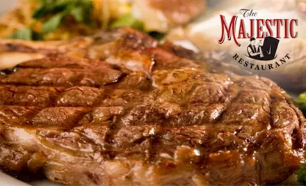 $20 for $40 Worth of Fine Dining and Drinks at The Majestic Restaurant - Primary Image