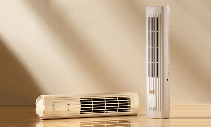 Image 8: Rechargeable Tower Fan