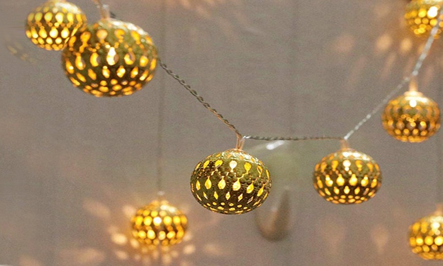 Image 2: Up to Two Packs of Moroccan String Lights