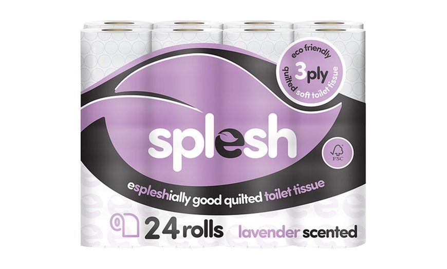 Image 9: Splesh Toilet Roll, Soft & Quilted Eco-Friendly Lavender