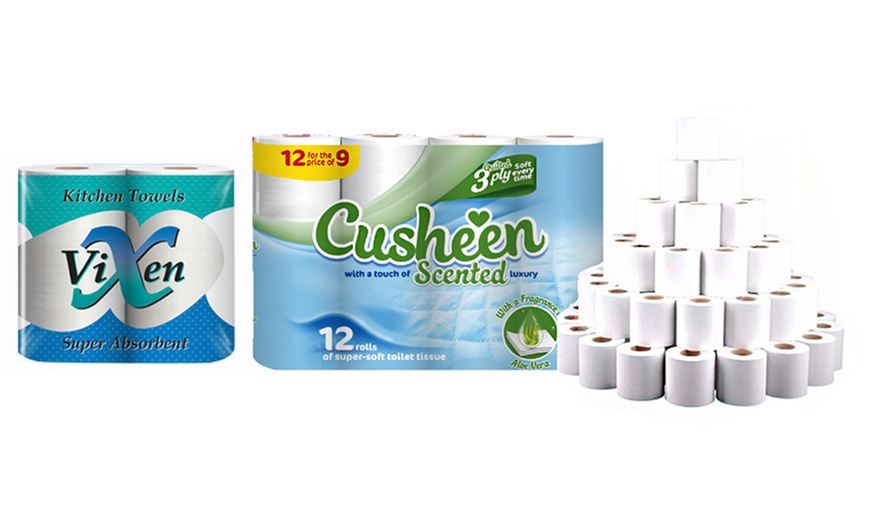 Image 1: Cusheen Aloe Vera Toilet Paper