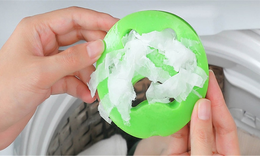 Image 2: Reusable Washing Machine Pet Hair Remover